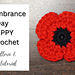 Poppy to crochet for Remembrance Day pattern 