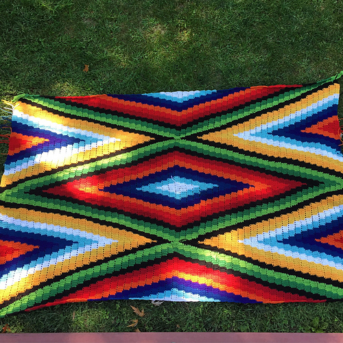 Ravelry Modern Bohemian Blanket pattern by Susan E. Kennedy