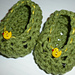 Craft Show Crochet Baby Booties 3 to 6 mths old pattern 