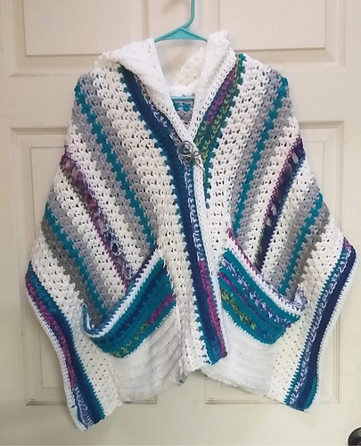 hooded pocket shawl