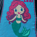 Mermaid Graphghan 120 x 140 pattern 