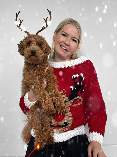 Reindeer Christmas Sweater photo 3