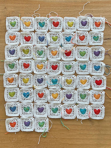 'Home Is Where The Heart Is' Afghan Square photo 7