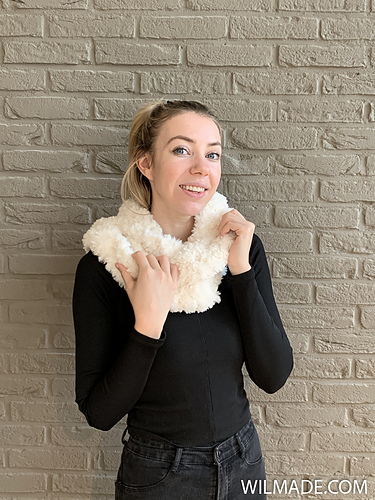 Faux Fur Hooded Infinity Scarf photo 7