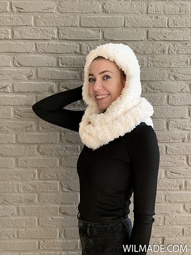 Faux Fur Hooded Infinity Scarf photo 9