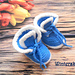 Newborn booties pattern 