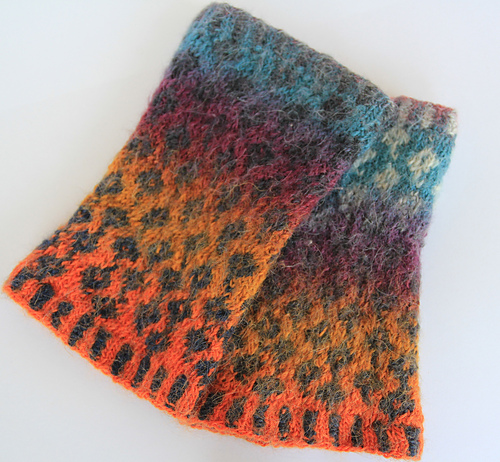 Pulswärmer Leopardenmuster