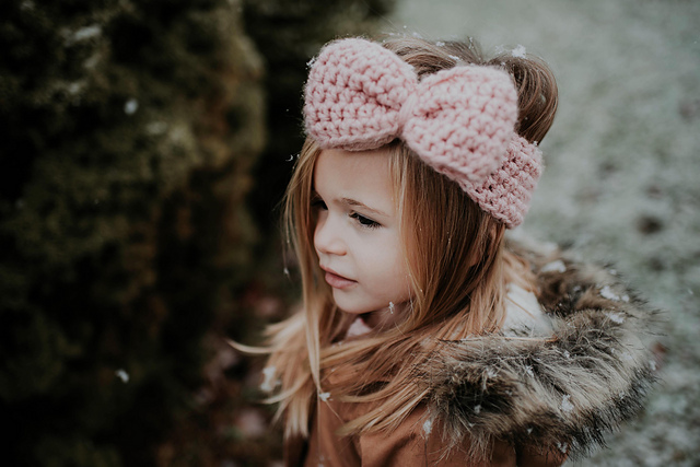 crochet bow headband
