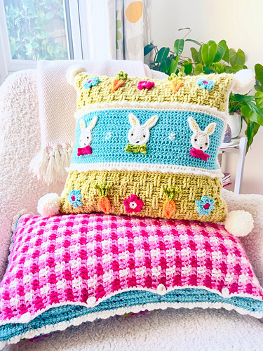 Spring Bunny Cushion 7323