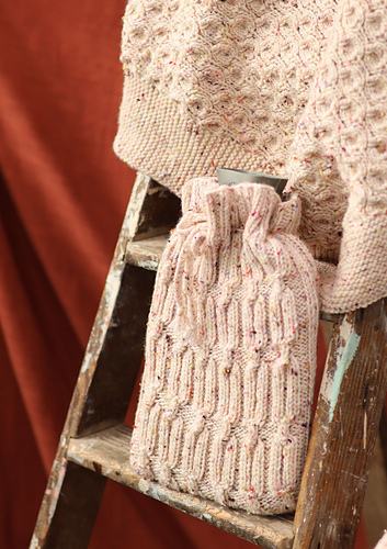 Knotted Cable Hot Water Bottle Cover - 7340