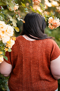 The lace panel on the back is scaled across sizes to keep the proportions balanced and intentional, so the texture lands right where it should, no matter which size you’re making.