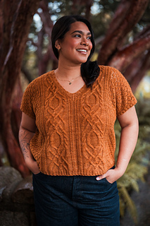 Model wearing size 52" with 6" ease © Wool & Pine