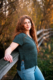 Model wearing size 40" with 4" ease © Wool & Pine © Wool & Pine