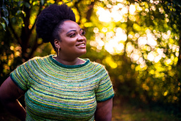 Model is a size 50” wearing 3” of positive ease. See “Custom fit Video” tutorial on woodlandpine.com