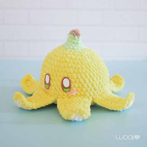 Nano the Octopus Banana - Wooli Amigurumis