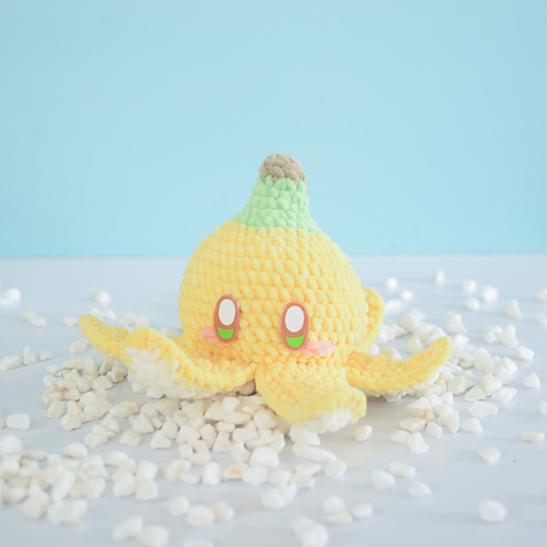 Nano the Octopus Banana - Wooli Amigurumis