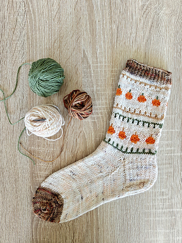 Easy Pumpkin Socks