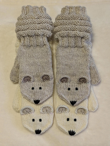 Teddy & Polar Bear Mittens