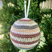 Stripy Bauble pattern 