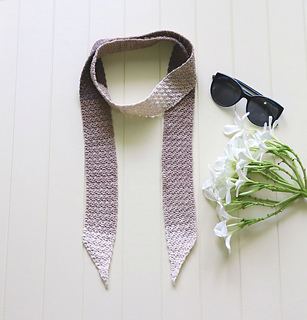Easy Crochet Skinny Scarf