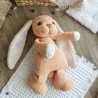 Mini Rabbit Crochet Pattern Ravelry: Benny the Bunny pattern by YarnCritterCo