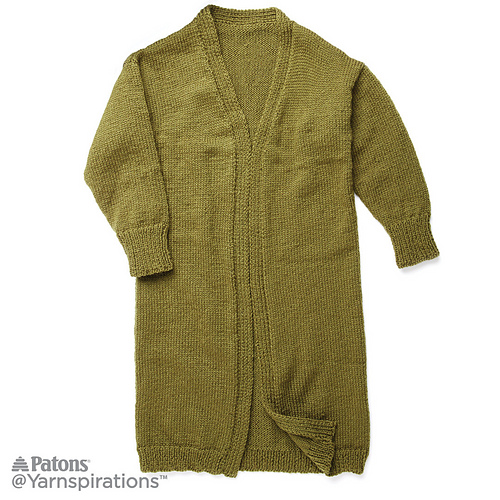 Gledefullt Strikket Jakke–Cardigan - Yarnspirations Design Studio