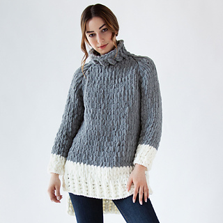 Ravelry: Cowl Neck Sweater pattern by Yarnspirations Design Studio