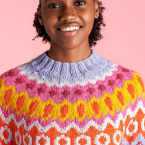 Fair Isle Genser - Yarnspirations Design Studio