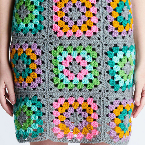 Ravelry Granny Square Dress pattern by Yarnspirations Design Studio