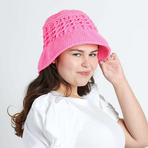 Ravelry Bucket of Waffles Hat pattern by Yarnspirations Design Studio