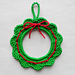 Small Christmas wreaths pattern 