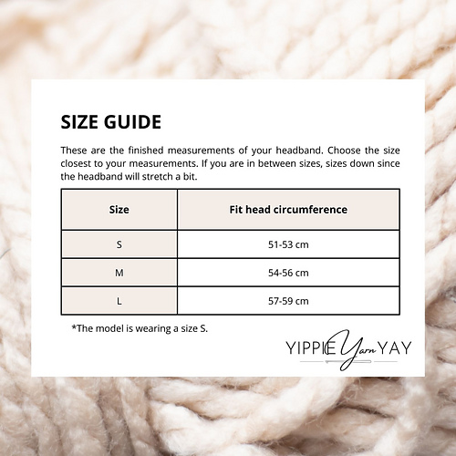 CrissCross Hodebånd - YippieYarnYay