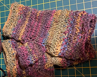 Textured colour with self patterning yarn.