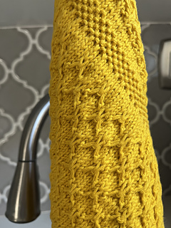 The Pollinator Towel features The Pollinator Stitch