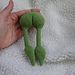 Grumpy Green Christmas Butt pattern 