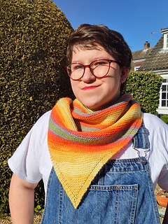 The Infinity Shawl in DK size Large.