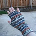 Pinky Mod Fingerless Mittens pattern 