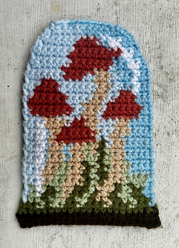 Mushroom Forest in a Cloche (Glass Dome)