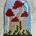 Mushroom Forest in a Cloche (Glass Dome) pattern