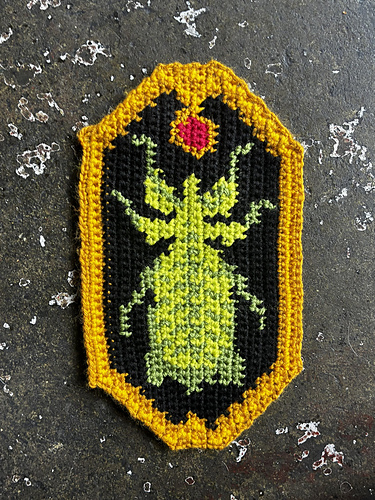 Leaf Insect in a Gold Frame Tapestry