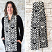 Skinny Scarf Zebra Style pattern