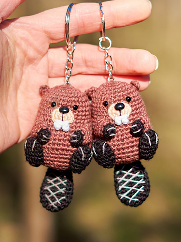 Beaver Keychain and Plush Toy