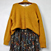 Mustard oversize sweater pattern