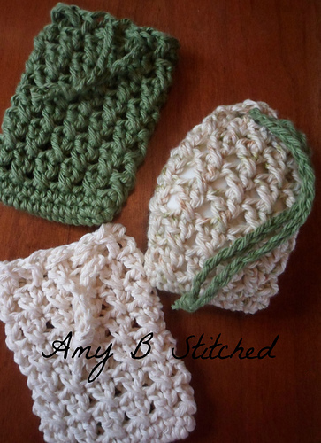 Cross Stitch Soap Saver Pouch photo 1