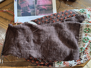 Second sleeve nearly finished