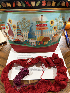 Cast-on to fold round