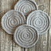 Simply-Striped Crochet Coasters pattern