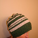 Twilight Eclipse Bella's Green Striped Knit Hat pattern 