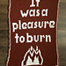 It Was a Pleasure to Burn Wall Hanging pattern 