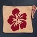 Pochette Hibiscus pattern 